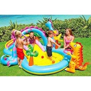 PATAUGEOIRE Intex Dinoland Play Center 57135NP Jeu gonflable, 