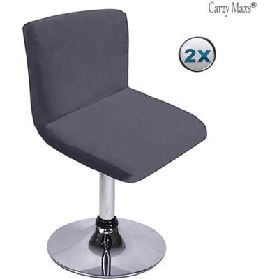 Housses De Tabouret De Bar HHONGWYT - Lot De 4 - Tissu Extensible Polyester - Imprimé Déco