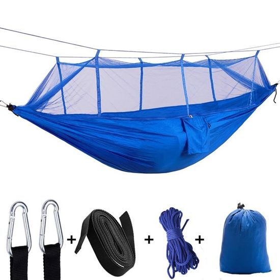 Hamac De Survie 2 Places Avec Moustiquaire – Pour Camping Et Plein Air, Neuf Sous Emballage