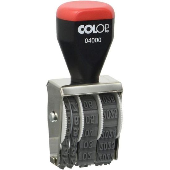 Tampon Dateur Numérique Ajustable 10 Chiffres, Tampon Encreur Avec