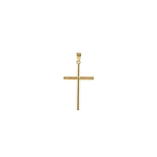Pendentif Croix En Or 18k - Collier Mi-long Vintage, Occasion