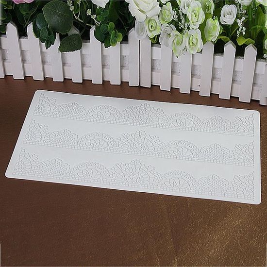 Tapis De Dentelle En Silicone, Moule D'impression De Processus De Sucre Molécule De Gâteau Comestible
