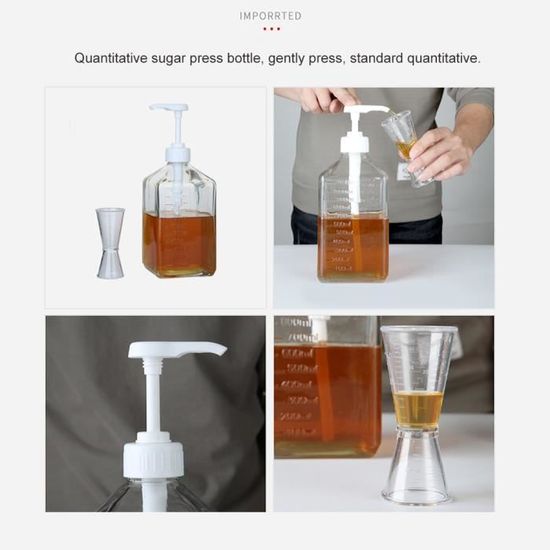 200ml-Ensemble Blanc-Distributeur à Pompe Portable AfricClear, Bouteille En Plastique, Tous Les