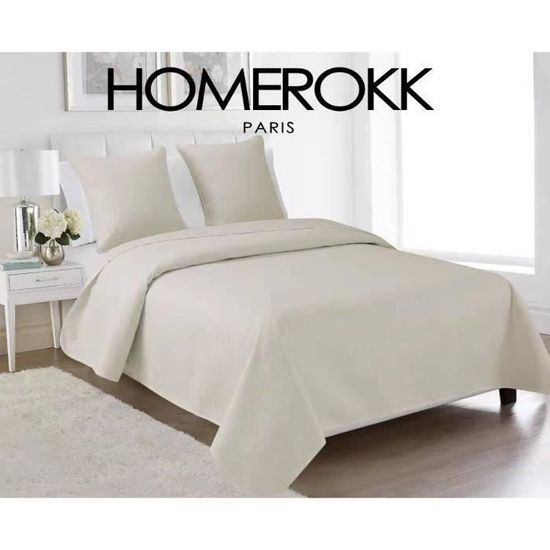 Couette 2 Places Homerokk Paris - 220x240 Cm, Blanc, Motif Paris, 100% Polyester