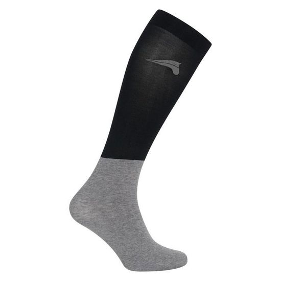Chaussettes D'Équitation Krautwear Femme & Fille - Semelle Épaisse Anti-Chocs - Coton Respirant - Motif Carreaux