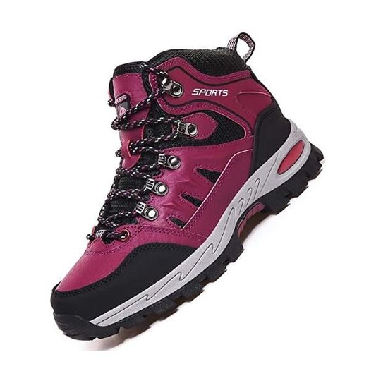 Rokiemen Chaussures de Randonnée Hautes Homme Femme Extérieure Antidérapants Bottes de Trekking Escalade Promenades Sneakers 