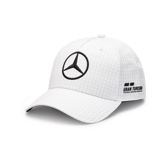 Casquette Mercedes AMG Petronas F1 Team Enfant - Blanc - Taille Unique - Collection Lewis Hamilton 2023