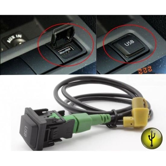 Cable AUX USB POUR VW RCD310 RCD510 RCD030 ET AUTRE autoradio 