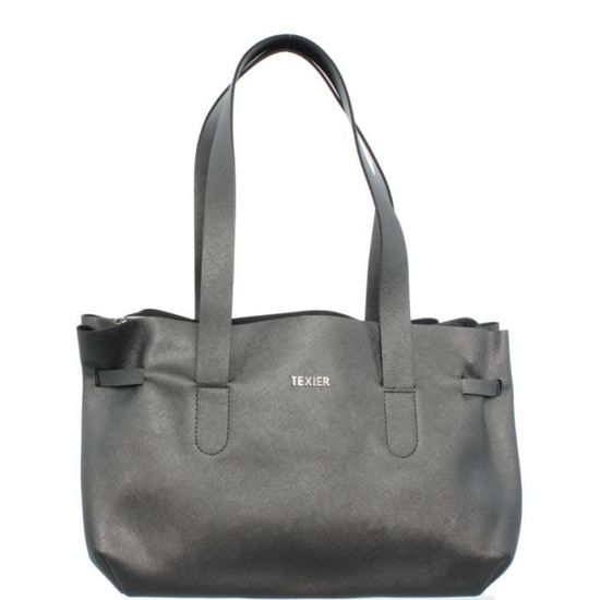 Sac à Main Texier En Cuir Véritable Bordeaux - Sac Porté épaule Doublure Beige - Neuf Sans étiquette