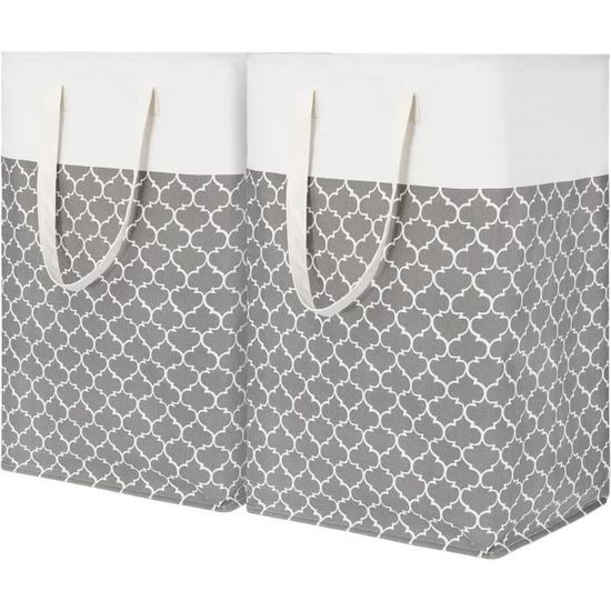 Panier à Linge Pliable Rectangulaire Avec Poignée Et