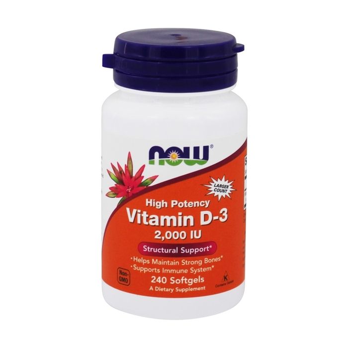 Vitamine D3 2000IU 240 cap Standard Now Foods Pack Nutrition Sportive