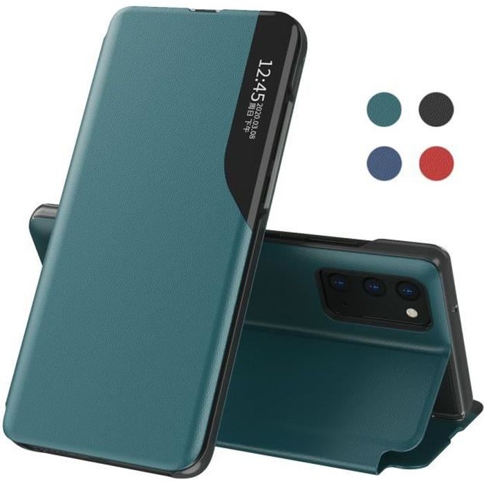 Coque Samsung S20 FE, Housse Protection intérieure en PC en cuir Givré Premium Cover Étui Pour Samsung Galaxy S20 FE, Vert