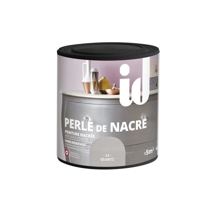 Peinture meubles et boiseries PERLE DE NACRE 500ML 0,5 Quartz