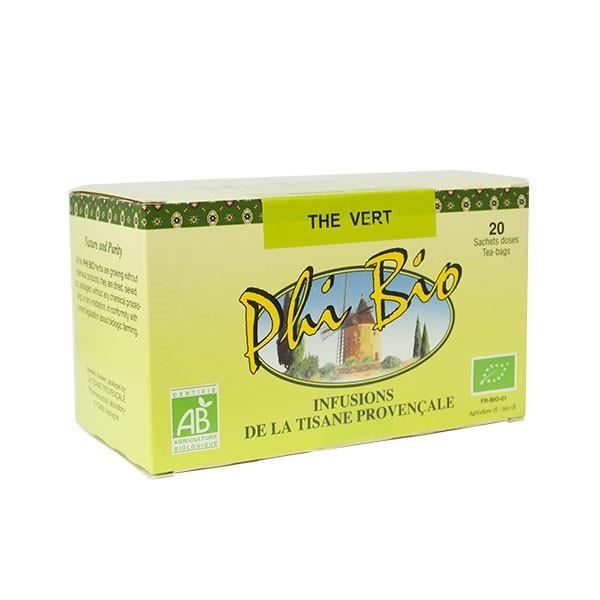 Tisane Provençale Phi Bio Infusion Thé Vert 20 sachets