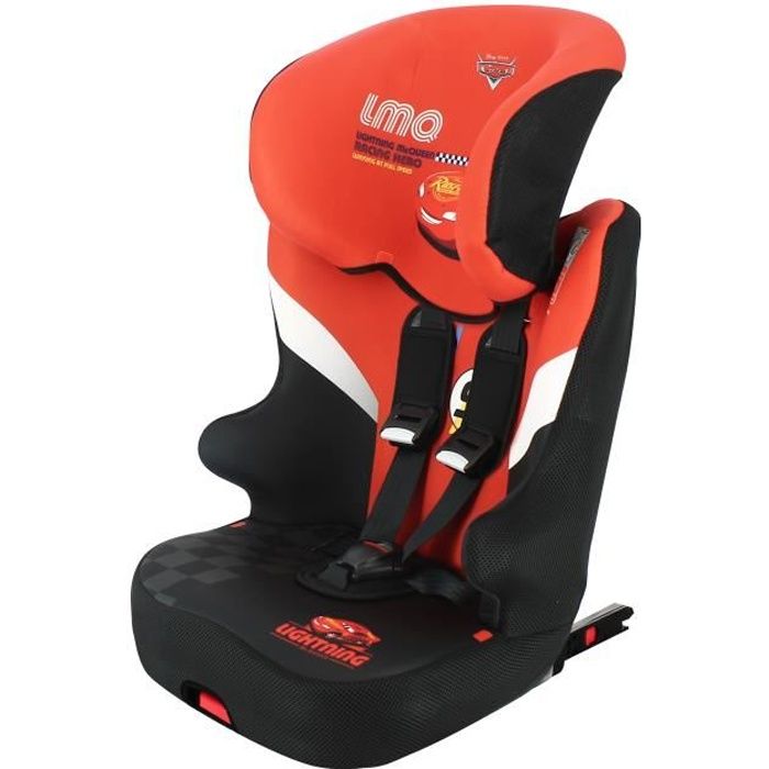 Siège auto isofix RACER groupe 1/2/3 (9-36kg) avec assise inclinable - protection latérale - fabriqué en France - Disney First Cars