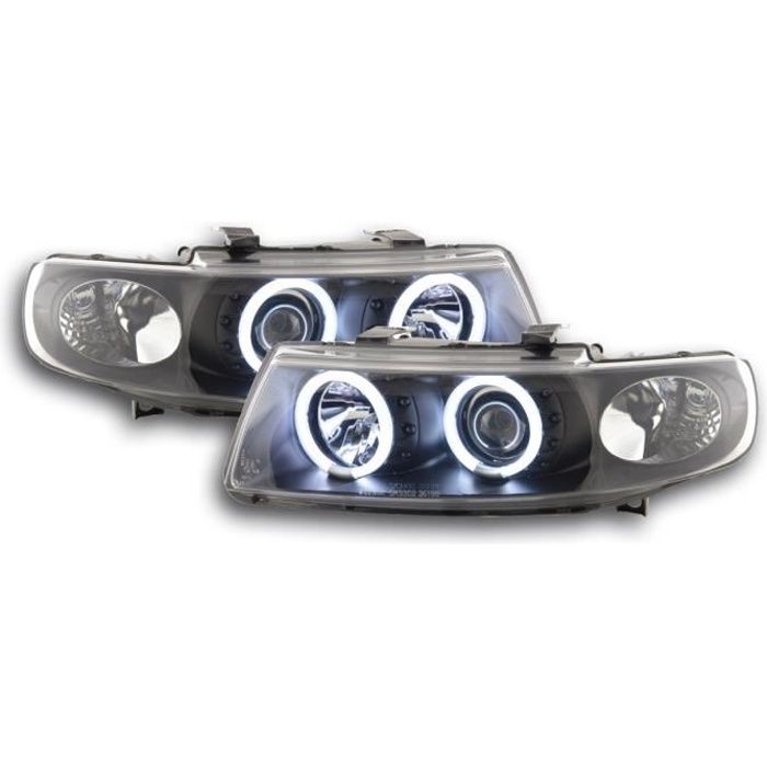 phare Angel Eyes CCFL Seat Leon (1M) An. 99-06 noir