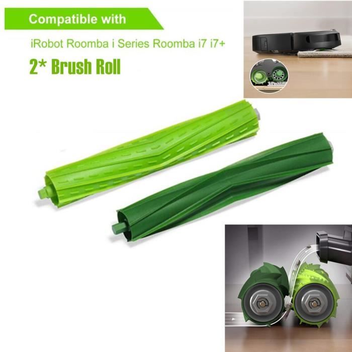 Rouleau de brosse de remplacement pour aspirateur Robot iRobot Roomba i7 E5 E6 série I, Kit d'accessoire Brush Roll 2pcs -LP4312