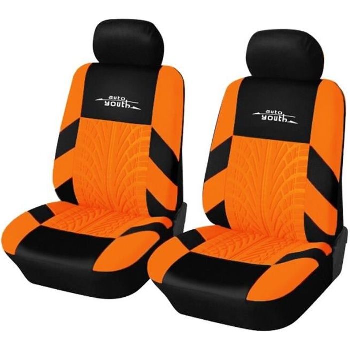 Housses de siège auto AUTOYOUTH 2PCS ORANGE