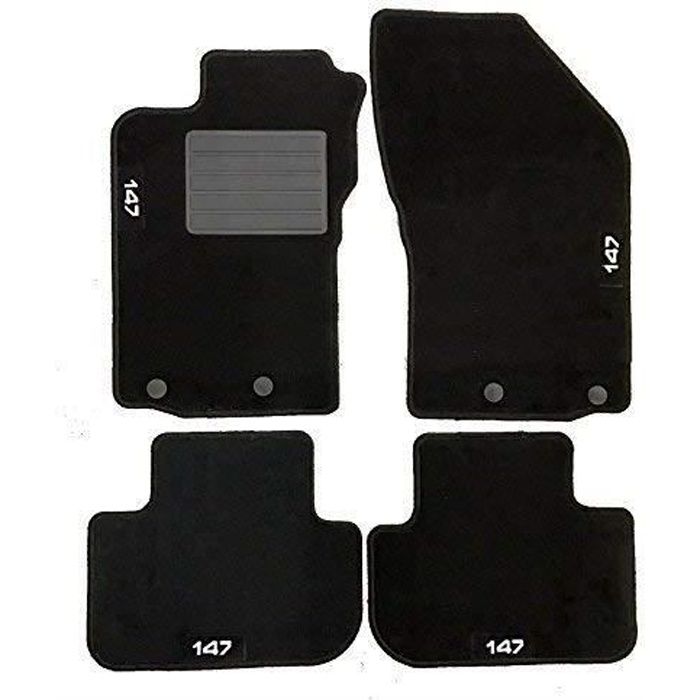 Jeu de 4 tapis moquette pour ALFA ROMEO 147 - 4 FIX