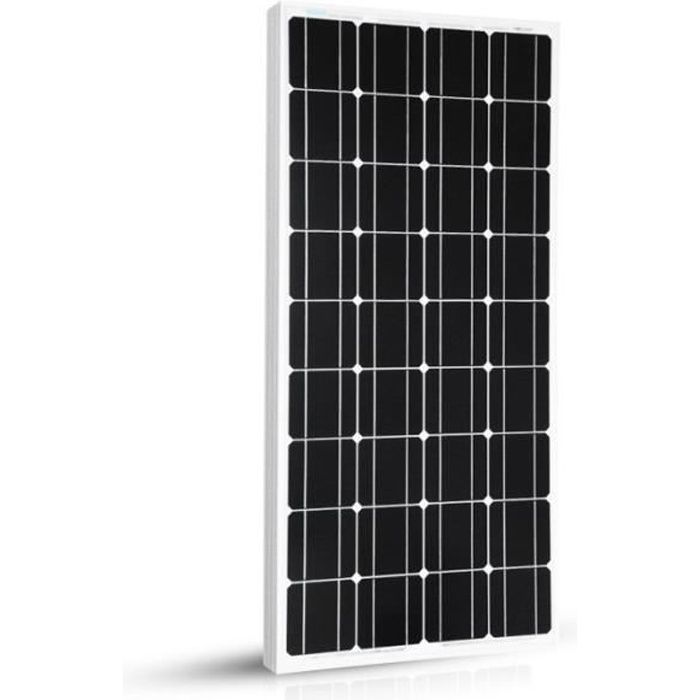 Panneau Solaire 100w-12V Monocristalin - COURTOIS