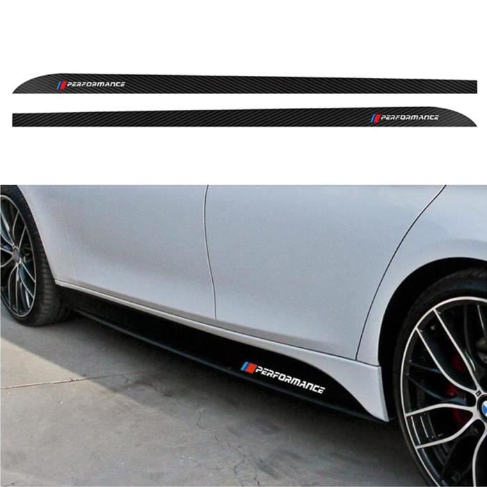 Accessoires auto intérieurs,autocollants de jupes latérales, en vinyle, en Fiber de carbone, pour BMW F30 F31 F32 F33 F15 F16 F10