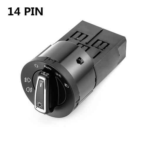 Commutateur,Interrupteur De Phare AUTOMATIQUE Pour VW Golf Jetta MK5 6 Tiguan Touran Passat Polo Bora Lampe - Type 14 pin