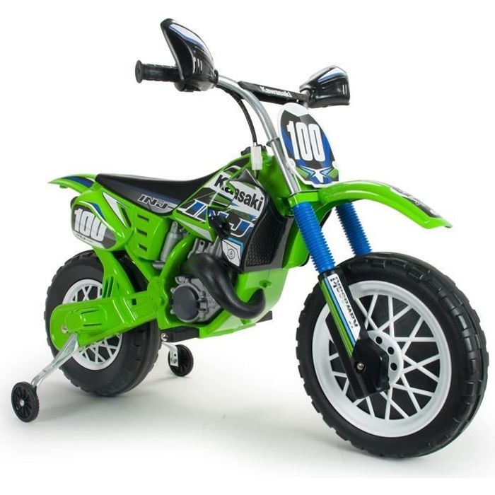 INJUSA Moto Kawasaki Cross - 6V - Moto électrique enfant