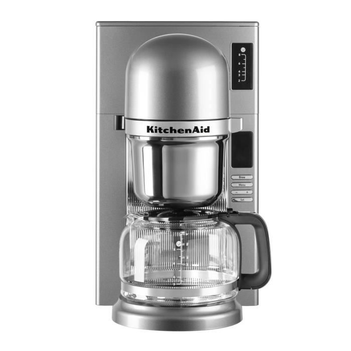 KITCHENAID 5KCM0802ECU Cafetière filtre programmable - Gris Argent