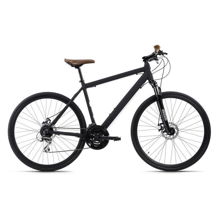Vélo de ville 28'' - ADORE - Bloor - Homme - 24 Vitesses - Noir - Taille de Cadre 51 cm