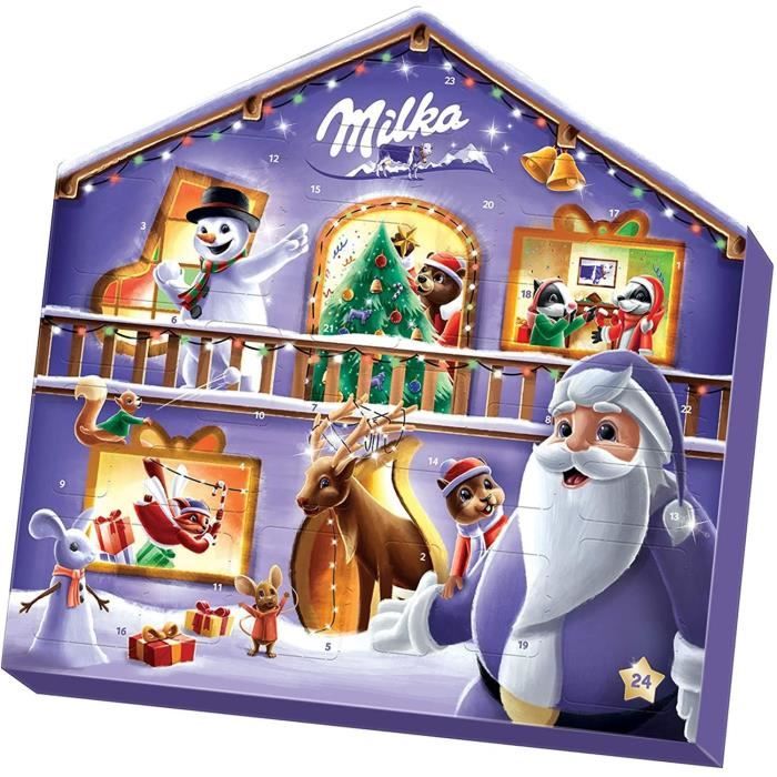 MILKA - Calendrier de l'avent Magic Mix - Chocolats de Noël - Boîte de 147 g
