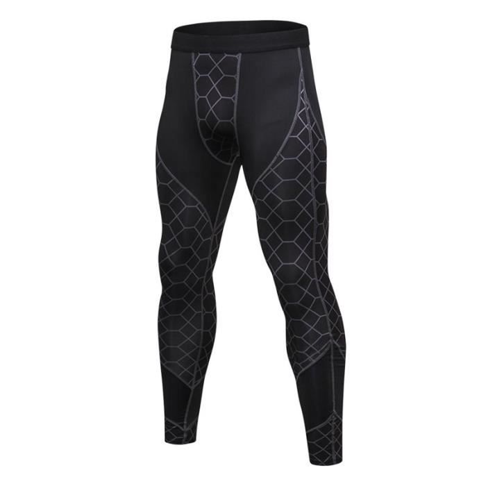 Pantalon de Compression Homme Legging de Sport Fitness Musculation Séchage Rapide