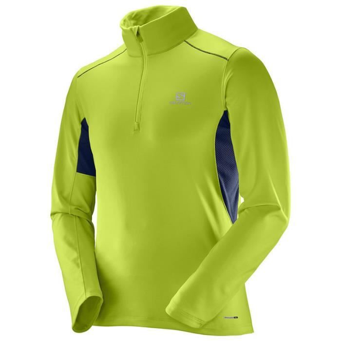 Salomon - Maillot manches longues Agile warm HZ mid M