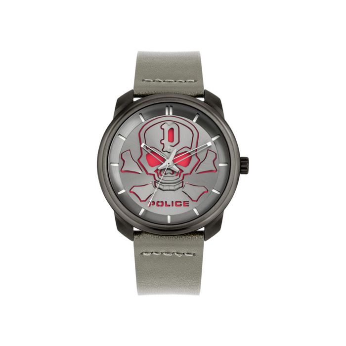 Police Mixte Adulte Analogique Quartz Montre avec Bracelet en Cuir PL15714JSU.61 8094