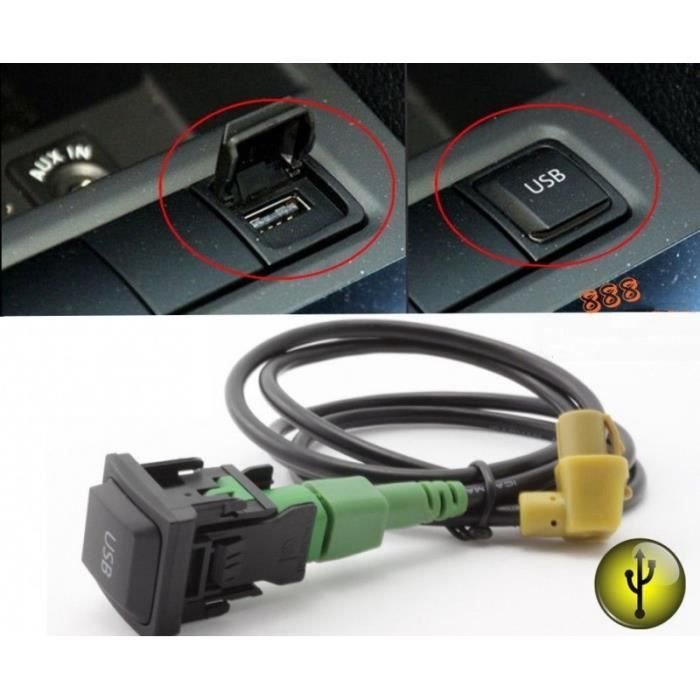 Cable AUXILIAIRE USB POUR VW RCD310 RCD510 RCD030 ET AUTRE AUTORADIO Skyexpert