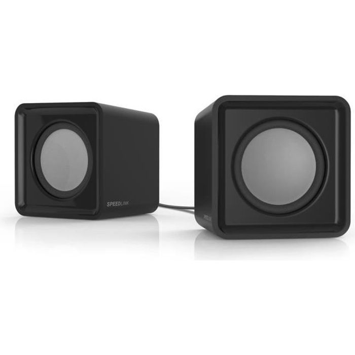 Speedlink Twoxo Enceintes 2.0 alimentées sur port USB et prise jack 3,5 mm