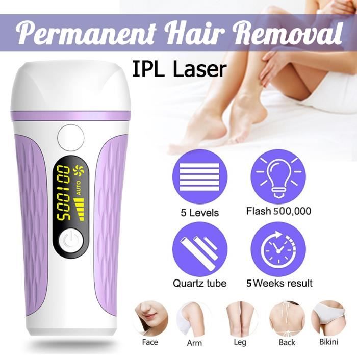 TEMPSA Épilateur Lumière Pulsée 999,999 Flash IPL Laser Permanent Épilation Visage Corps Prise US