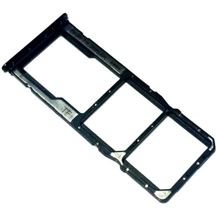 Tiroir Carte Dual SIM et Support micro-SD pour Xiaomi Redmi Note 10, Piece Remplacement Original, Gris Foncé