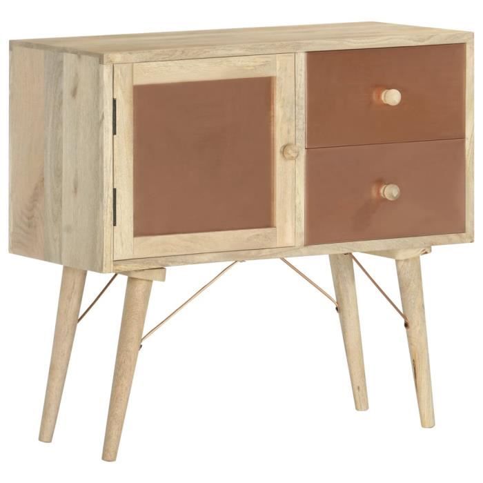 RING Buffet 80x35x75 cm Bois de manguier massif