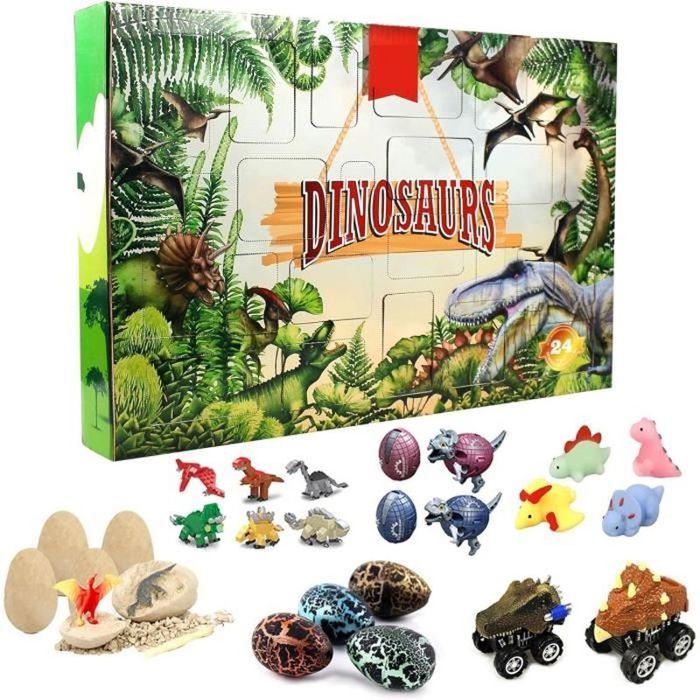 Calendrier de lavent de Noël, Calendrier de Lavent avec Dinosaures