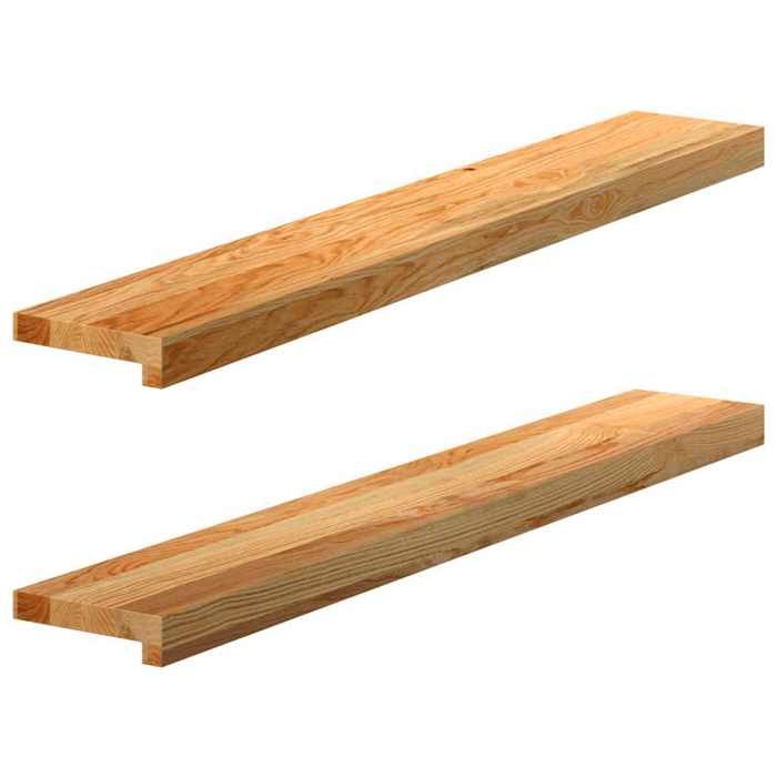 vidaXL Appuis de fenêtre 2 pcs bois de chêne massif 4009128