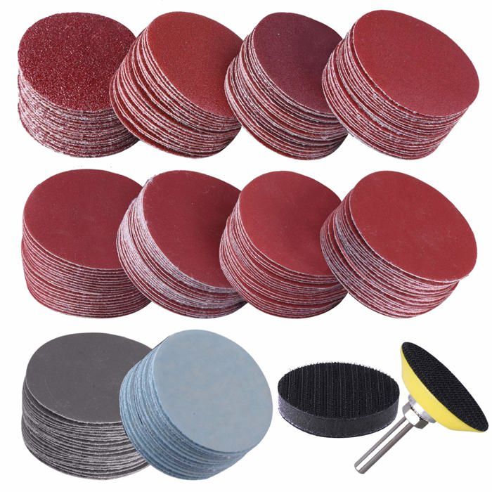 Disques Abrasifs 50 , 120 Pièces, Disques De Ponçage Grain 60 ,2 Pouces Tapons Abrasifs