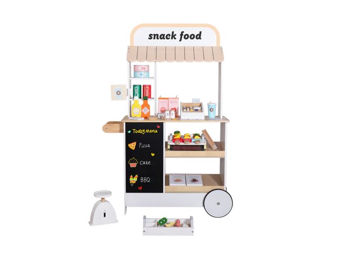 Teamson Kids, Stand du marché, Bois - Vert - Enfant - 74.99