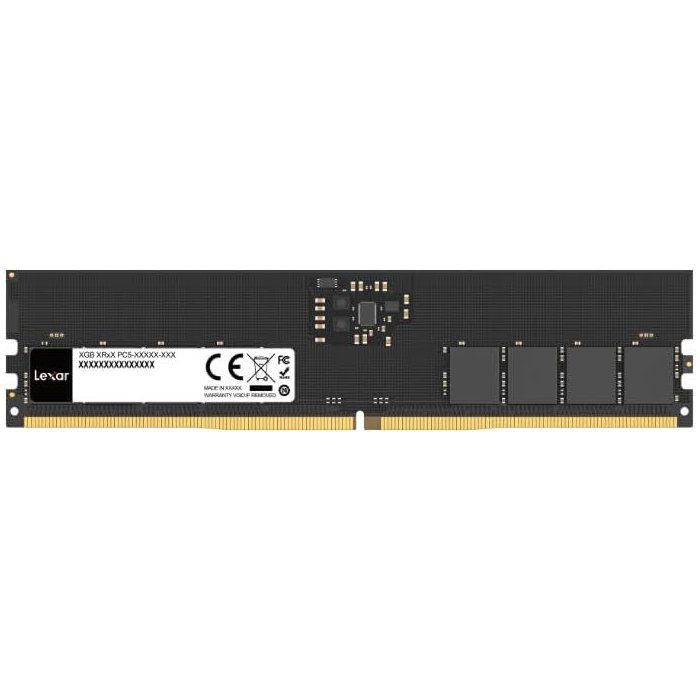 Barrette Mémoire - LEXAR - DDR5 8 Go - 262 PIN U-DIMM - 5600 Mbps CL46 - 1.1 V - Blister