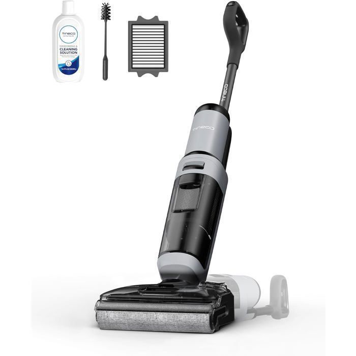 Aspirateur Balai Laveur - TINECO - Floor One i5 stretch - 30 Min dautonomie - Aspiration 190 AW - Sans fil