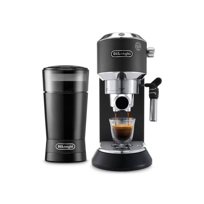 Delonghi Dedica Style EC685BK Cafetera Espresso Manual Con Función Flow Stop + Molinillo De Regalo