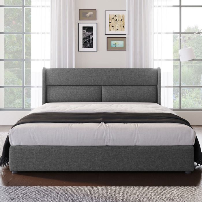 Lit double 160x200cm - cadre de lit en velours avec 3 tiroirs, sommier Lit double 160x200cm - cadre de lit en velours avec 3 tiroirs, sommier