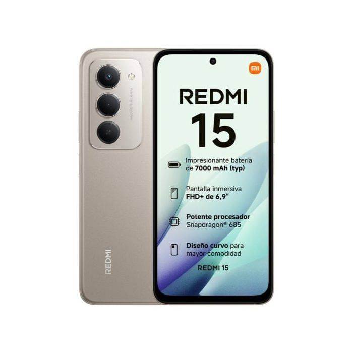 Xiaomi Redmi 15 4G 8GB 256GB 6.9 FHD+ 144Hz 7000mAh Dual SIM NFC Gris Titán