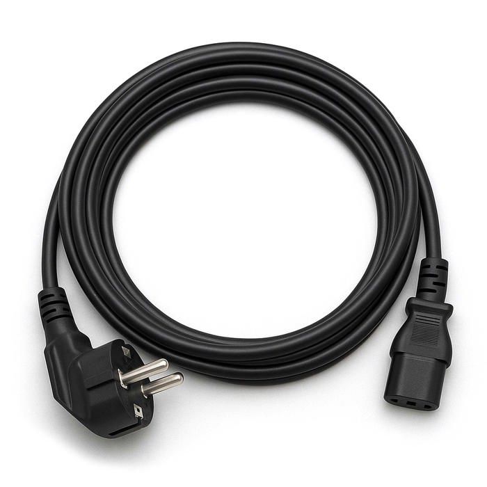 EBROM Kunststof slangkabel rond, kabel, stroomkabel, leiding, apparaatkabel H05VV-F 3x1,5 mm² 3G1,5 mm² - kleur: zwart - vele lengtes in stappen van 5 m tot 150 meter, uw kabellengte: 150 meter