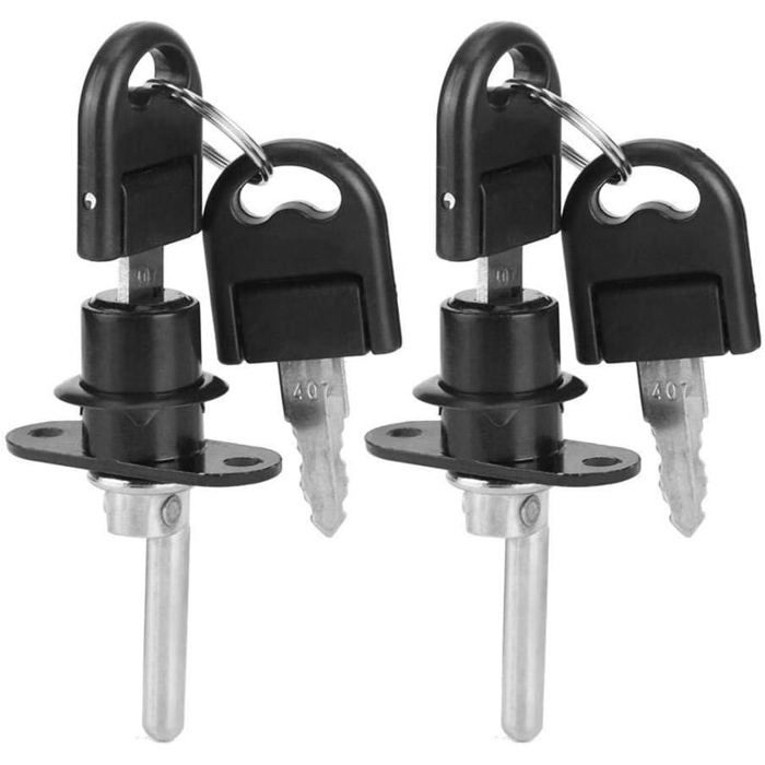 Lot de 2 Serrure pour Classeur – Serrures pour Meubles Tiroirs Classeurs avec Clé de Sécurité de Bureau Convient pour Les tiroi