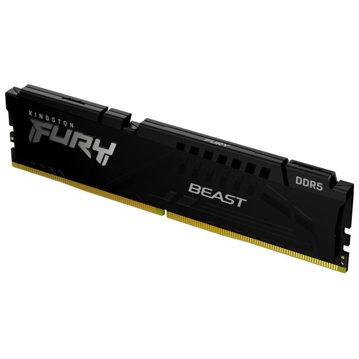 Mémoire RAM - Kingston FURY - Beast Noir - DDR5 32Go - 5200MT/s CL40 - AMD EXPO-Intel XMP
